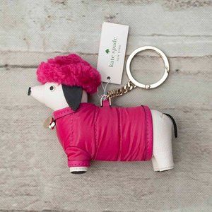 NWT kate spade Claude Festive Dachshund Key Chain
